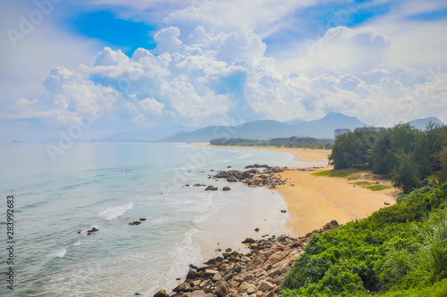 Beautiful view of Shimei Bay Beach  Hainan  China