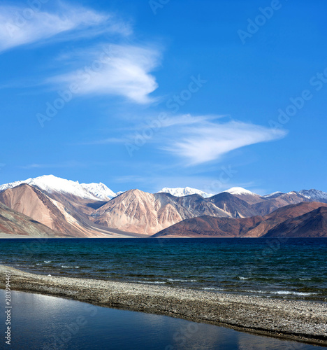 Pangong Lake in Ladakh, North India