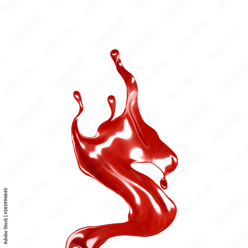 Splash of fluid. 3d illustration, 3d rendering. Splash of fluid. 3d illustration, 3d rendering.