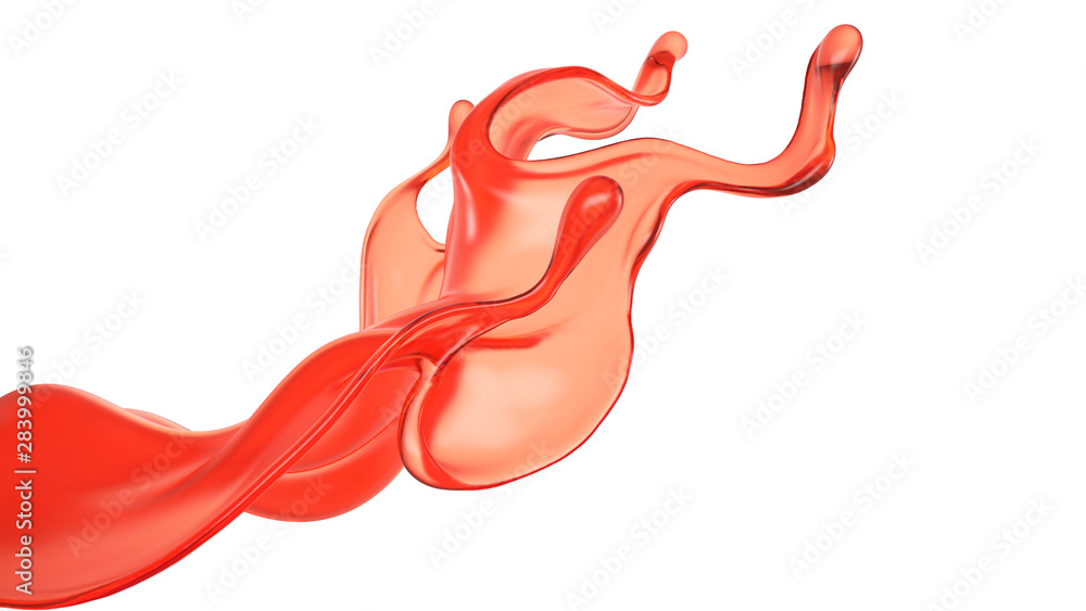 Splash of fluid. 3d illustration, 3d rendering. Splash of fluid. 3d illustration, 3d rendering.