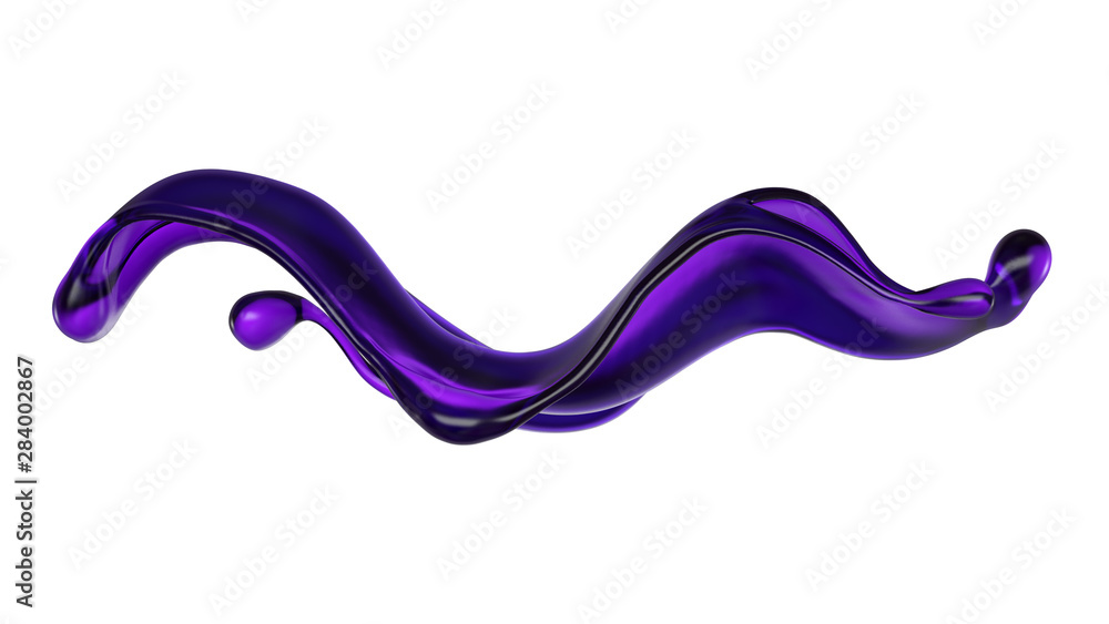 Splash of fluid. 3d illustration, 3d rendering. Splash of fluid. 3d illustration, 3d rendering.