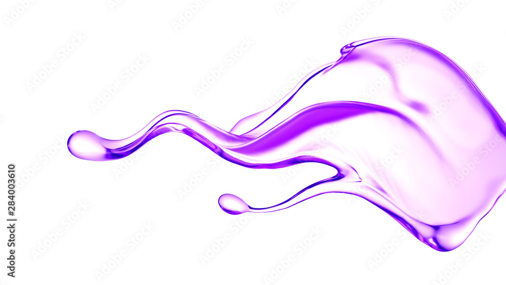 Splash of fluid. 3d illustration, 3d rendering. Splash of fluid. 3d illustration, 3d rendering.