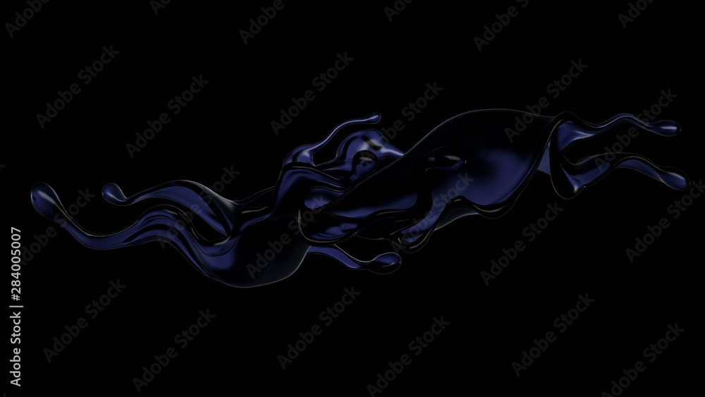 Splash of fluid. 3d illustration, 3d rendering. Splash of fluid. 3d illustration, 3d rendering.
