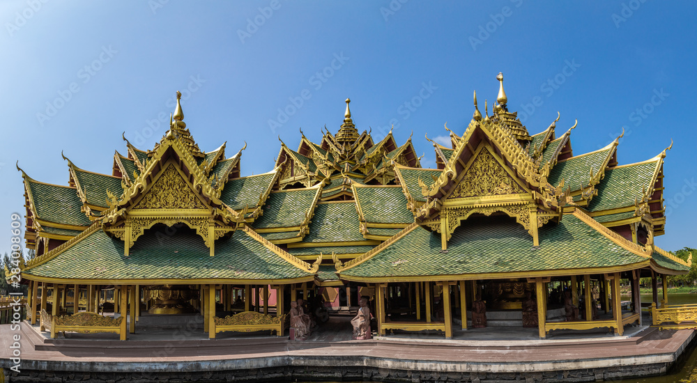 Temples in Ancient City Muang Boran in Bangkok Thailand