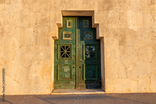 a old door on the street