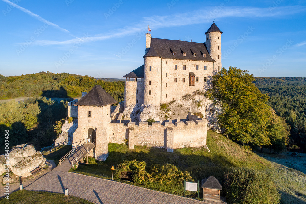 Medieval Bobolice Castle in Poland