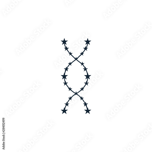 DNA, genetic sign, medical , health icon