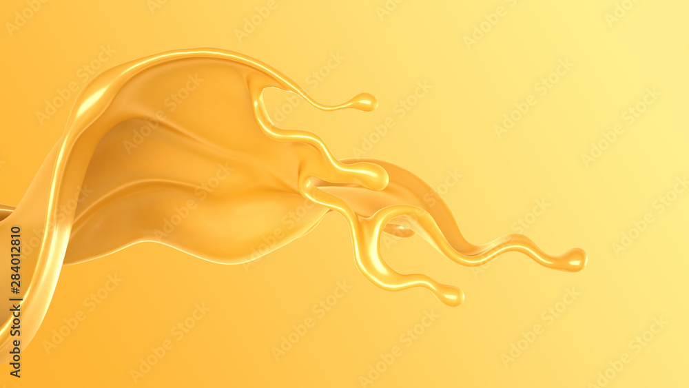 Splash of fluid. 3d illustration, 3d rendering. Splash of fluid. 3d illustration, 3d rendering.