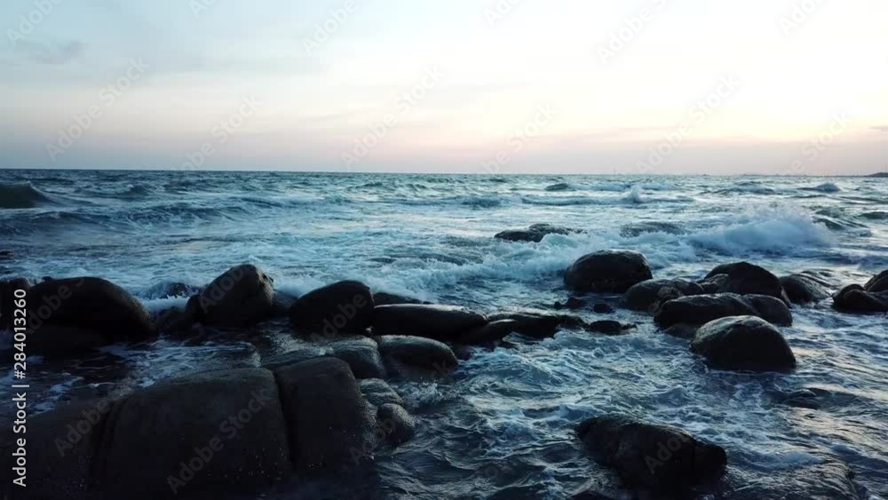 Aerial view of beautiful sea and wave for your work. Aerial view of beautiful sea and wave for your work.