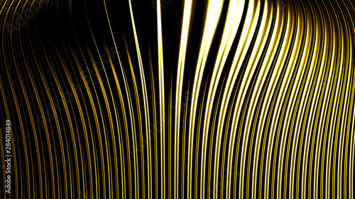Metallic gold silver background with three-dimensional print. 3d illustration, 3d rendering.