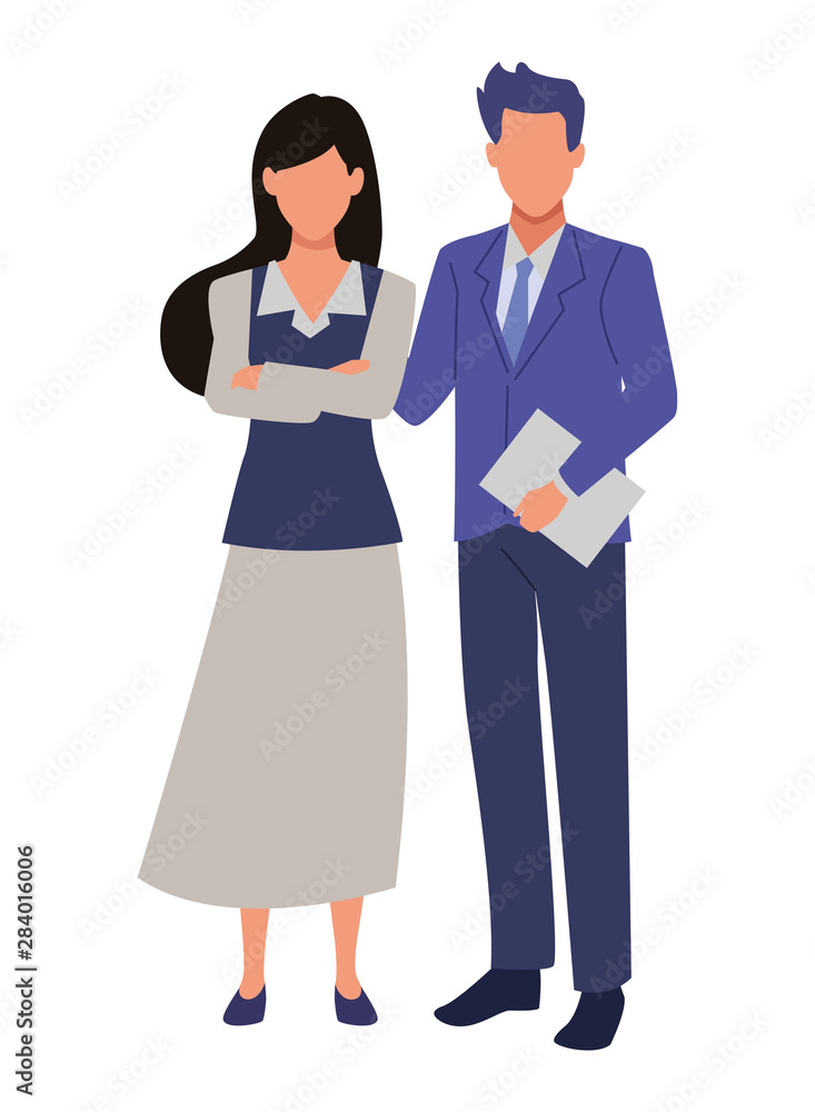 Executive business entrepreneur couple Executive business entrepreneur couple