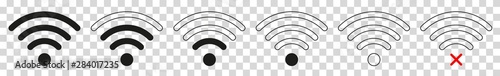 Wireless | Internet Connection | Signal Icon | Isolated Transparent
