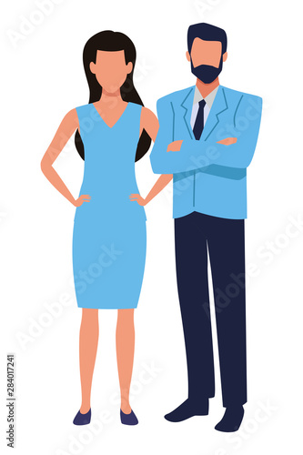 Executive business entrepreneur couple