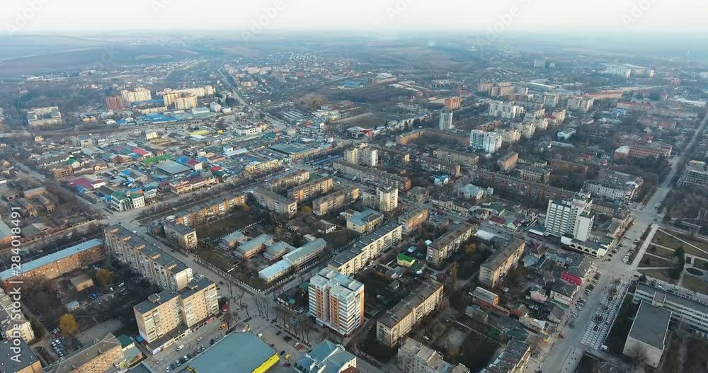 Panoramic Aerial drone view of city Panoramic Aerial drone view of city