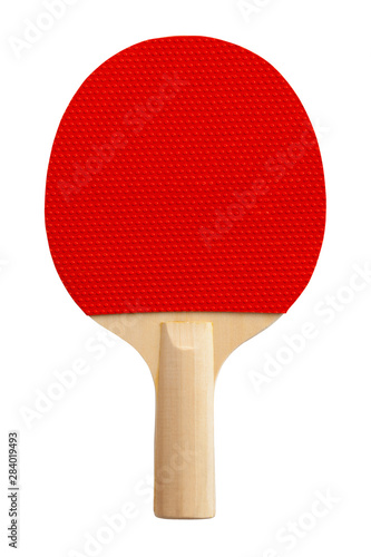 Valokuva Red Ping Pong Paddle Cut Out