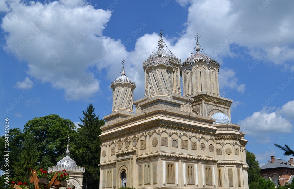 Romanian Orthodox cathedral in Curtea de Argeș, Romania