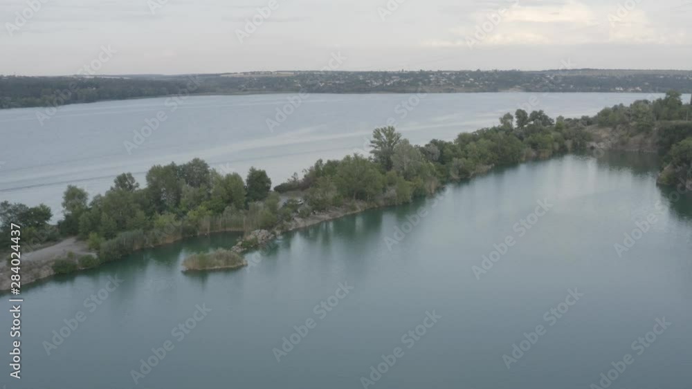 panoramic view of the lake
