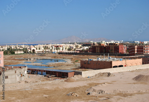A building site in Sharm el Sheikh, Egypt