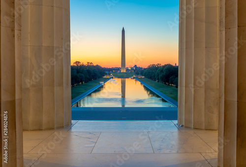 Washington Monument in DC Fototapet