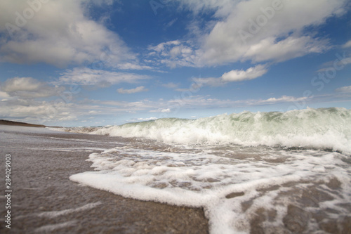 scenic view of the sea and waves