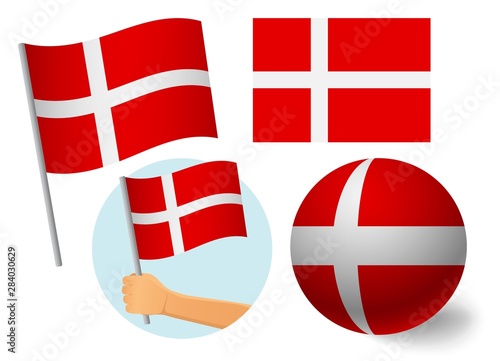 Denmark flag icon set