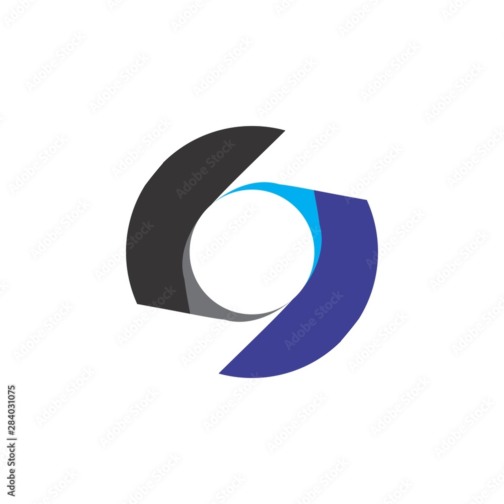 Letter S with rotation blade logo design vector Letter S with rotation blade logo design vector