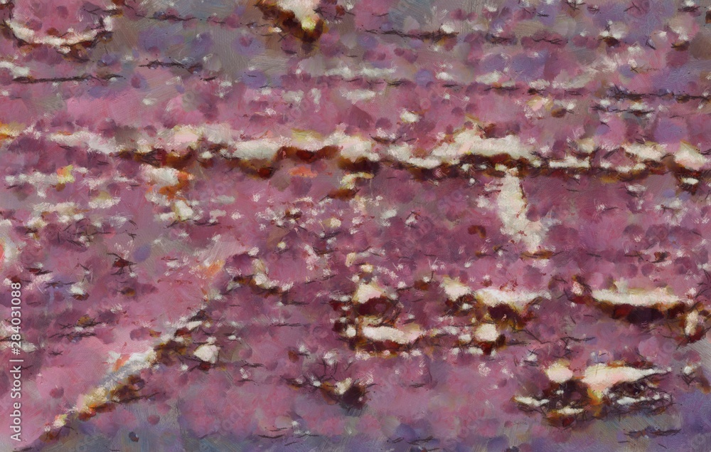 Fototapeta premium Macro artwork part, oil paint background, close up art fragment, unique grunge texture in HQ, modern hand drawing pattern for designed original production.