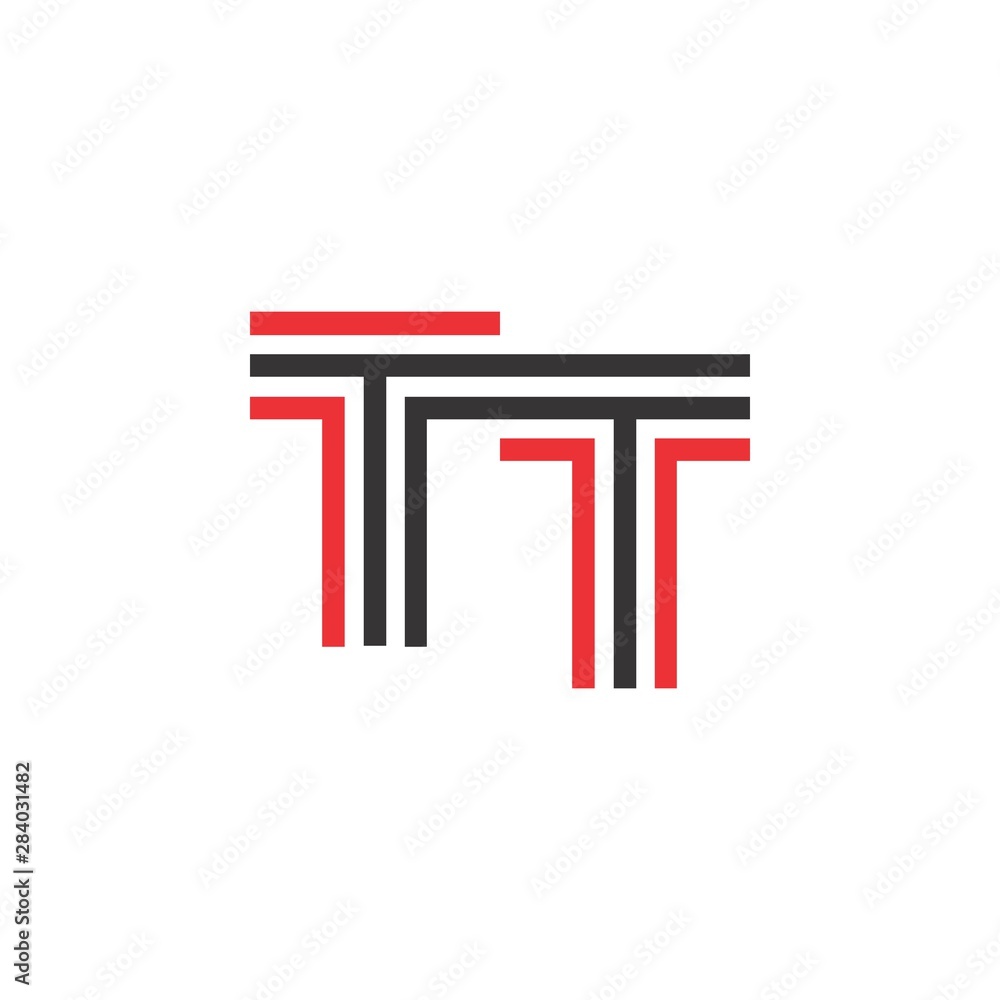 Letter TT logo design vector Letter TT logo design vector