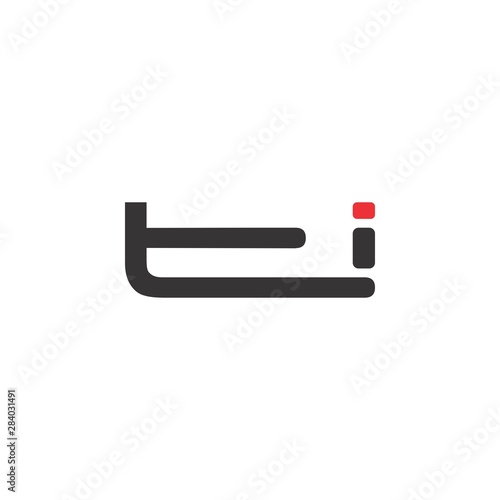 Letter ti logo design vector