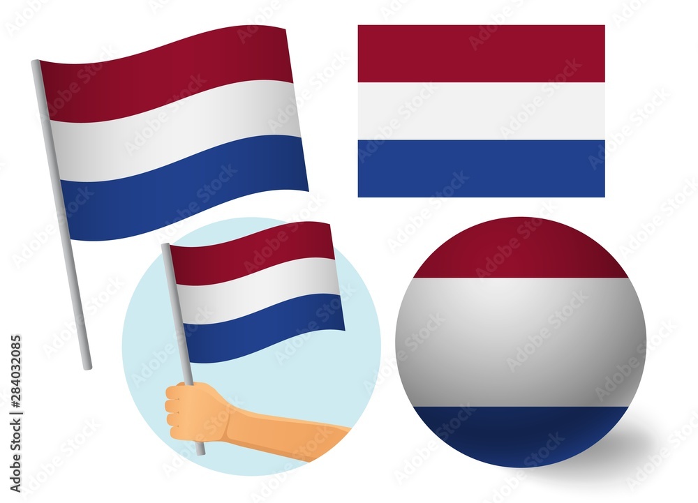 netherlands flag icon set