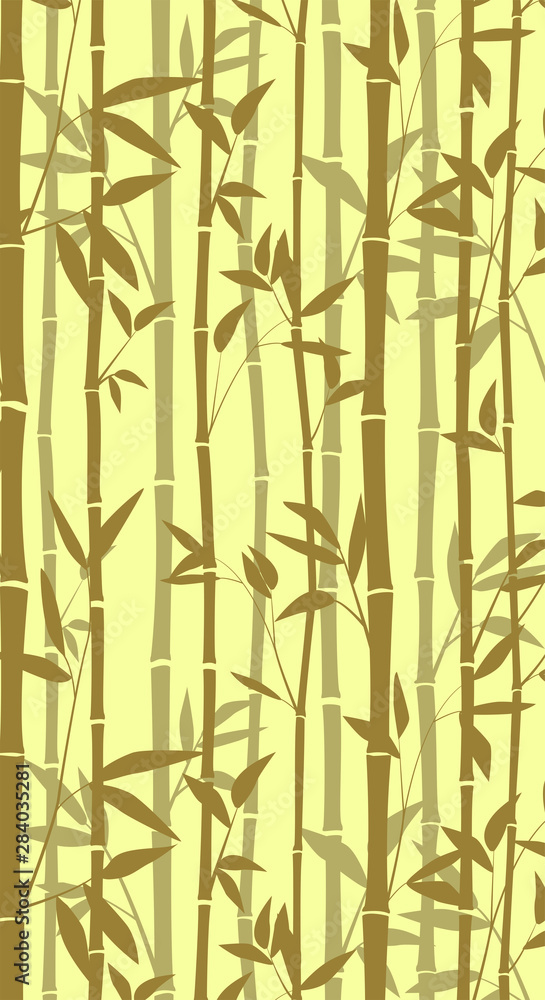 Naklejka Bambusowy las dla tła EPS 10
