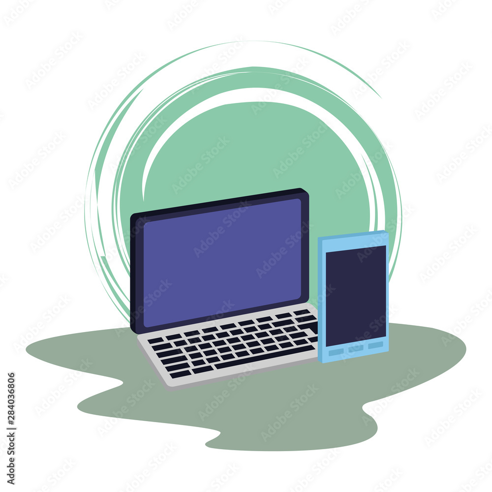 Office elements and business symbols Office elements and business symbols