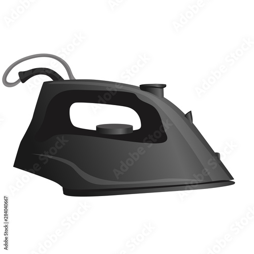 Iron. Home appliances isolated on a white background.