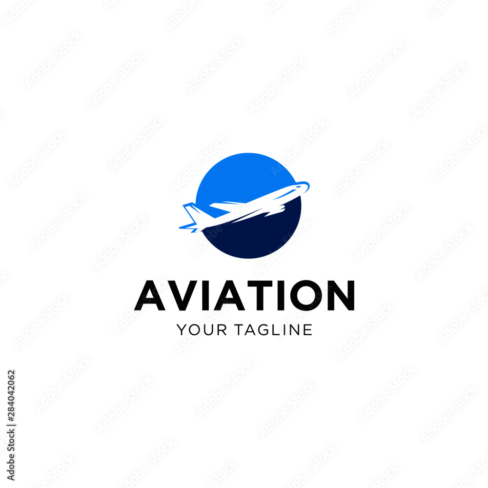Aviation Logo Design Vector Template Aviation Logo Design Vector Template