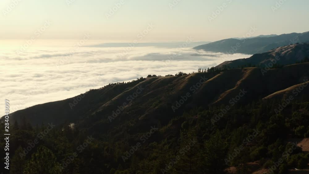 Aerial view of Big Sur Coast in California Aerial view of Big Sur Coast in California