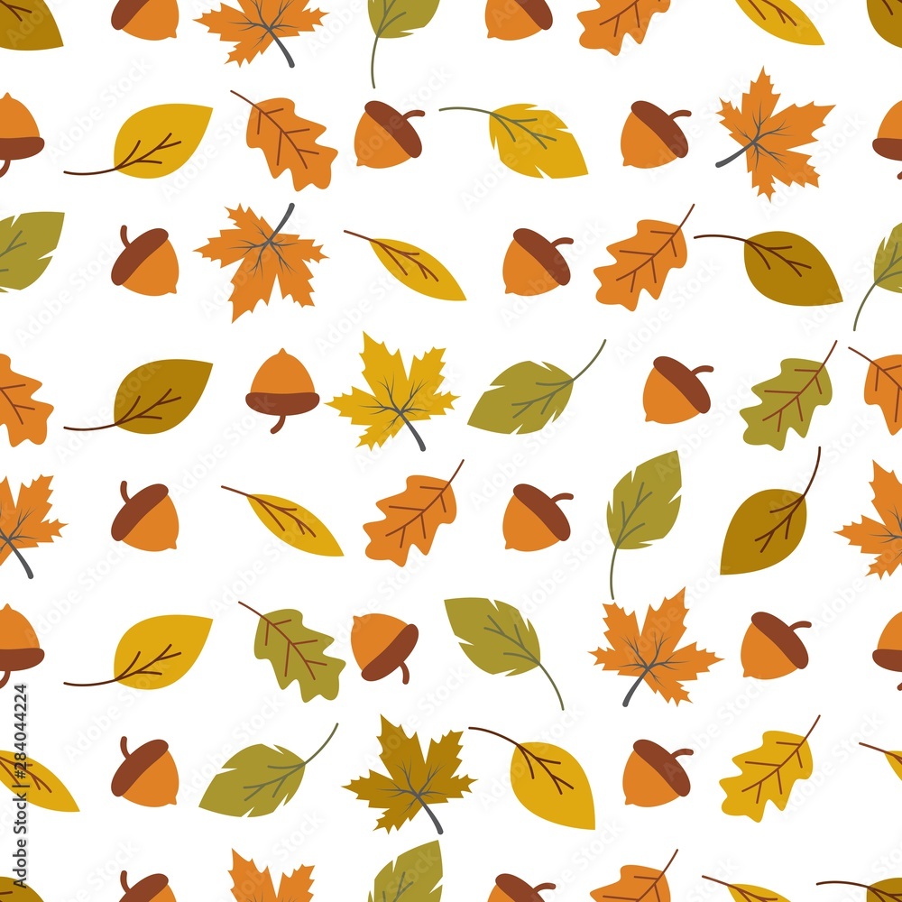 Obraz premium Autumn seamless background wallpeper