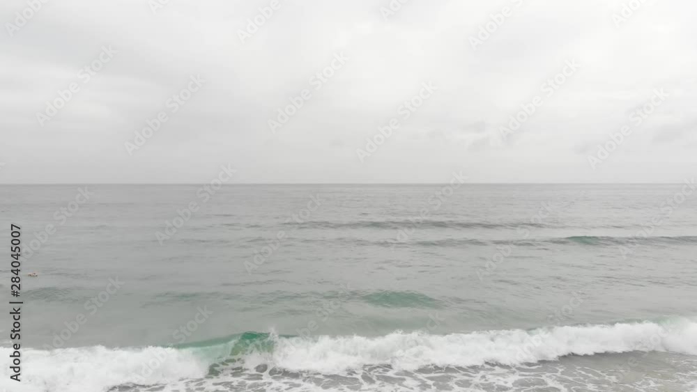 Calm ocean water, recreational slow motion shot Calm ocean water, recreational slow motion shot
