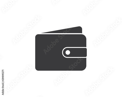 wallet logo icon vector illustration