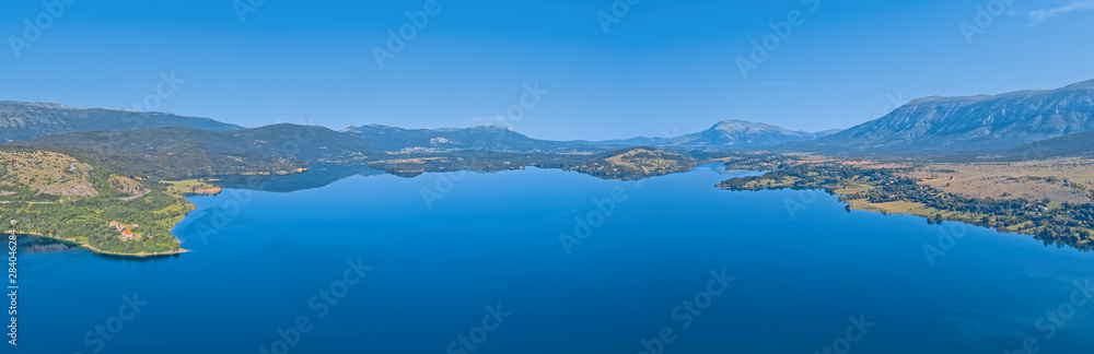 Reservoir lake Peruca at the river Cetina, Croatia