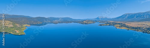 Reservoir lake Peruca at the river Cetina  Croatia