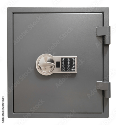 Фотография Small safe box isolated with clipping path included