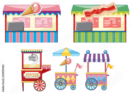 Vendors design at funfair