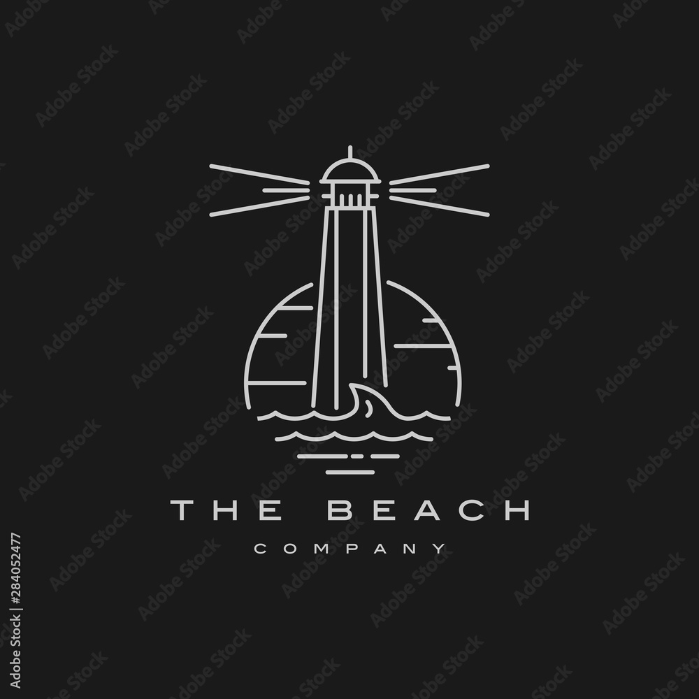 light house logo design vector template light house logo design vector template