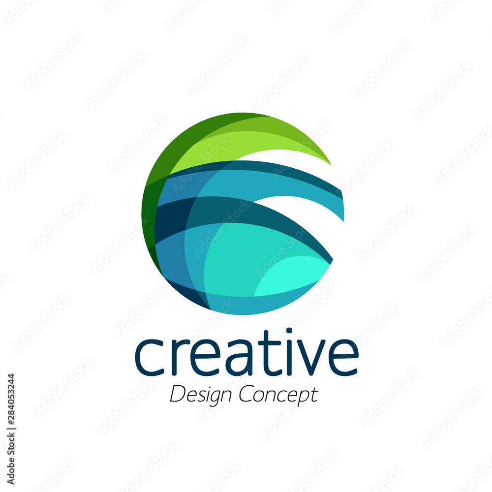 creative abstract colorful circle logo template creative abstract colorful circle logo template