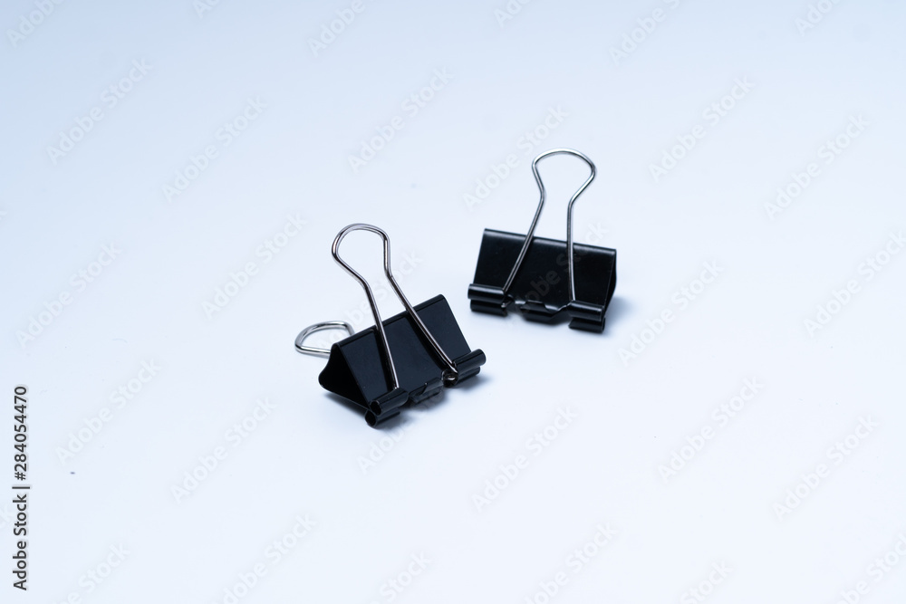 Mini paper clip isolated on white background Mini paper clip isolated on white background