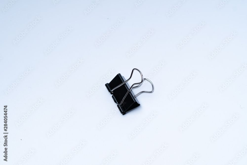 Mini paper clip isolated on white background Mini paper clip isolated on white background