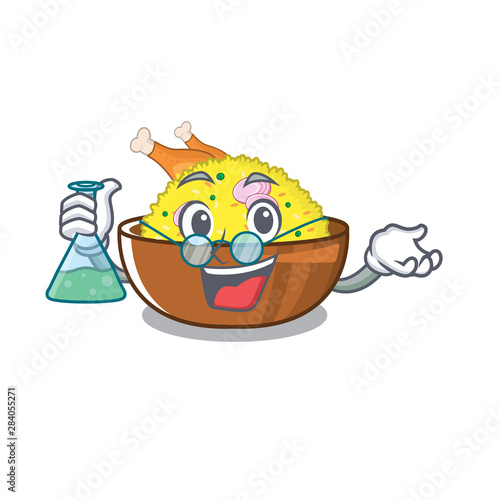 Professor chicken biryani cooked in character skillet