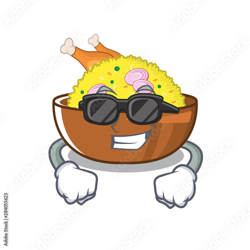 Super cool chicken biryani cooked in character skillet