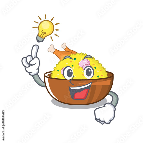 Have an idea chicken biryani with in cartoon shape