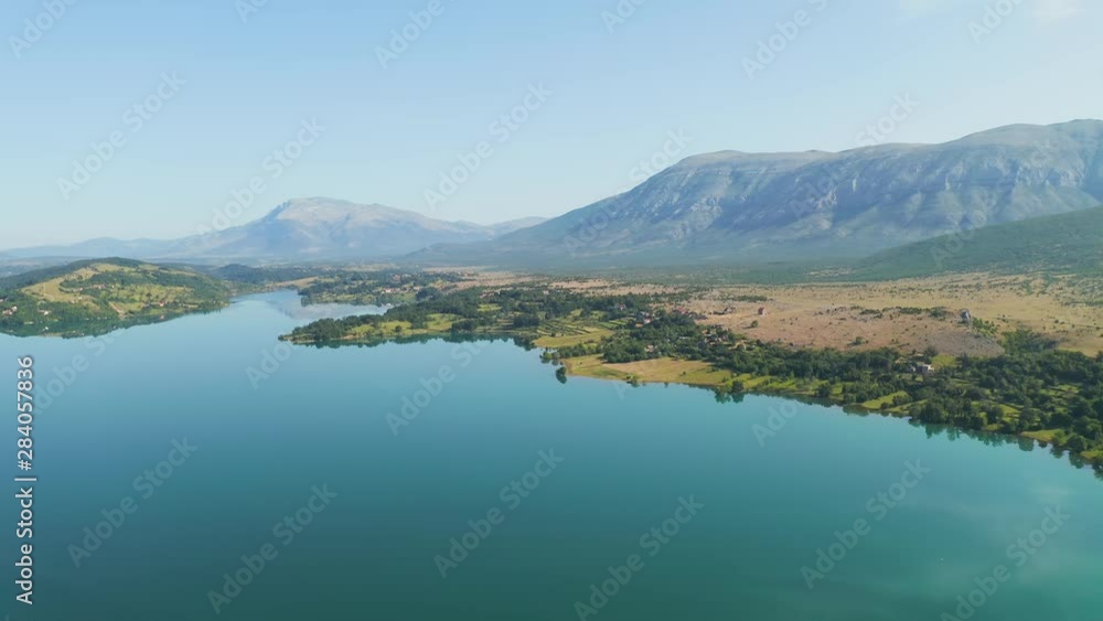 Reservoir lake Peruca at the river Cetina, Croatia Reservoir lake Peruca at the river Cetina, Croatia